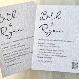 Minimalist Wedding Invitation Card 260x260