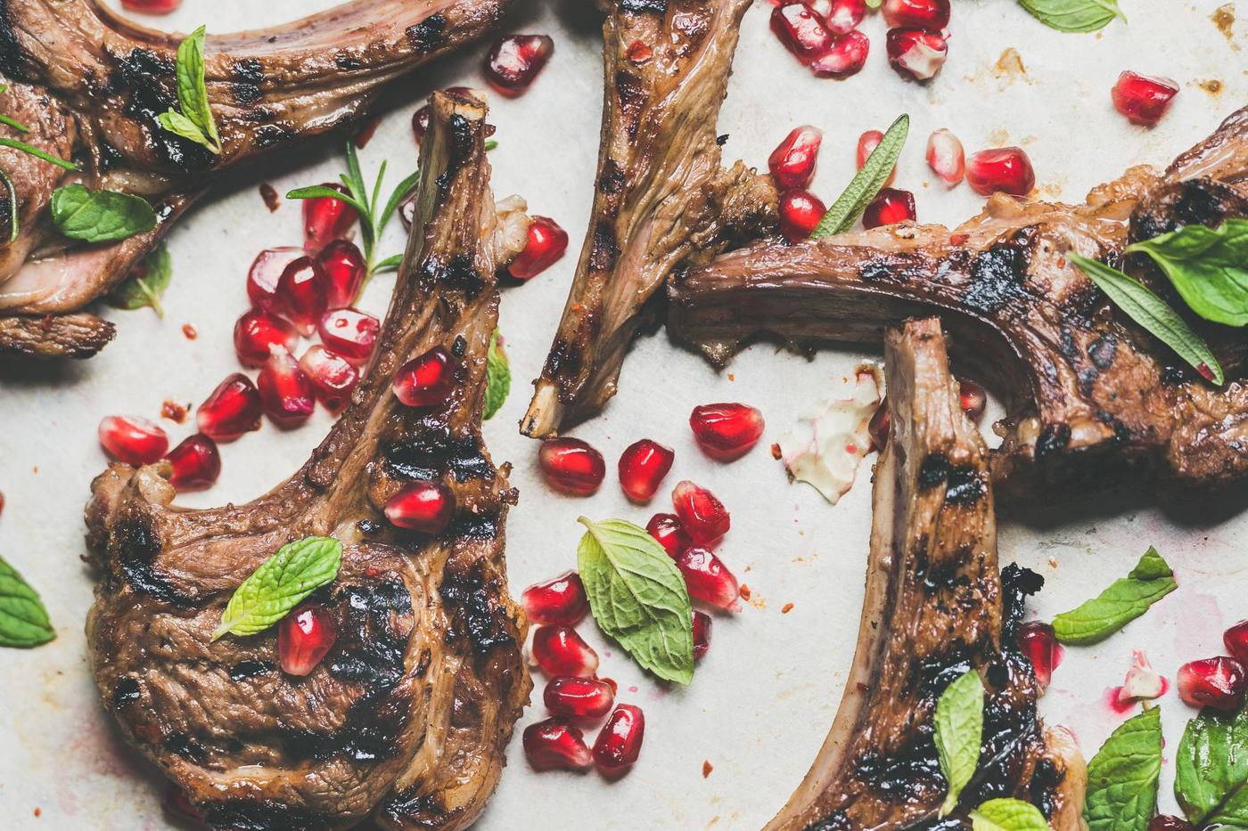 lg lamb chops with pomegranate molasses blog recipes canyon ranch