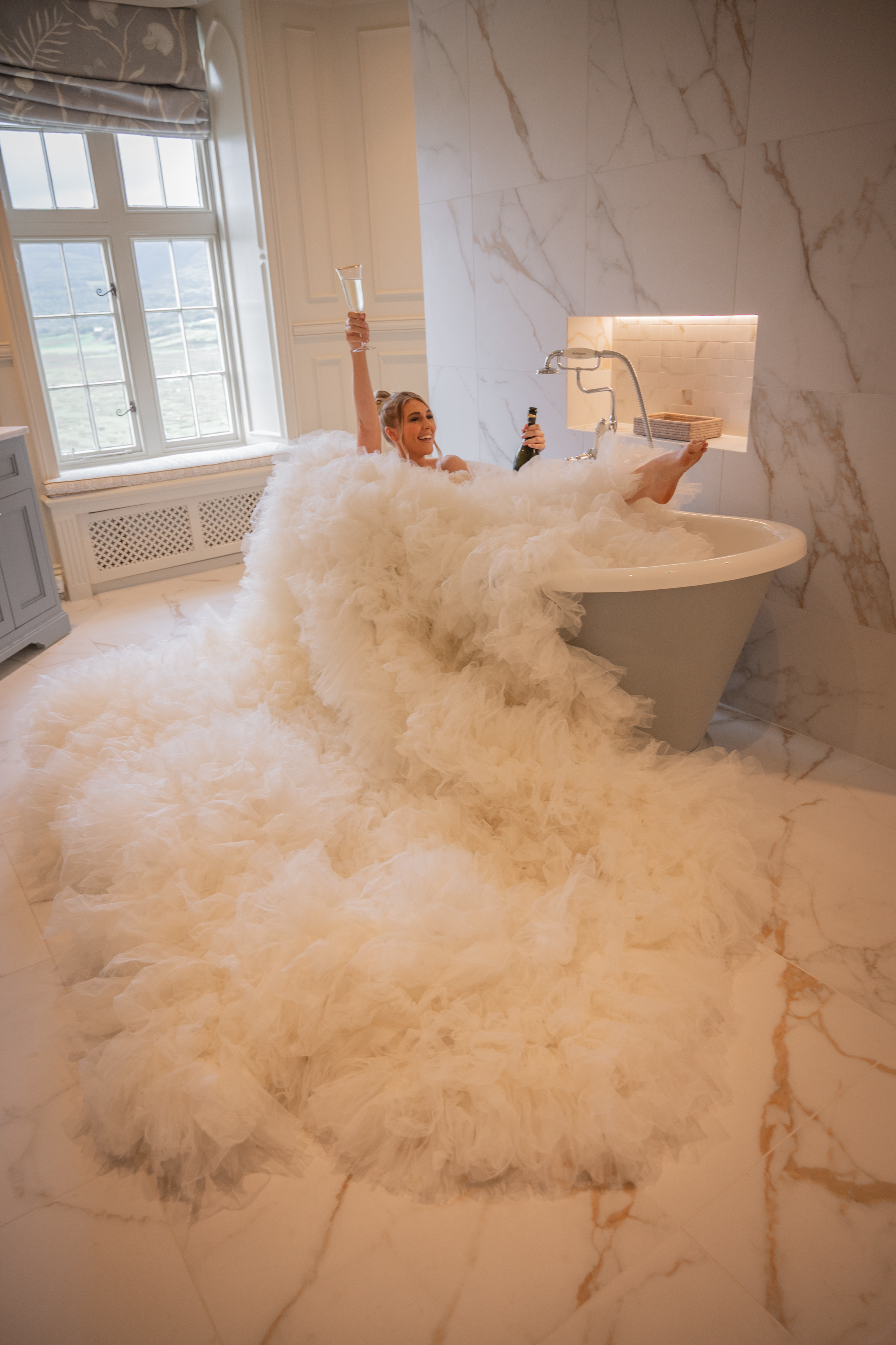 Bride in Newlyweds Suite