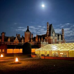 Clear roof marquee at night 260x260