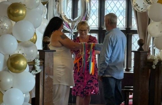 Handfasting ceremony L and J