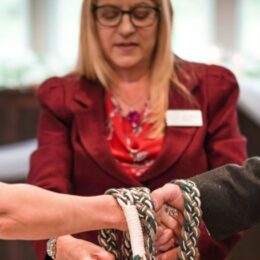 Handfasting with a cord