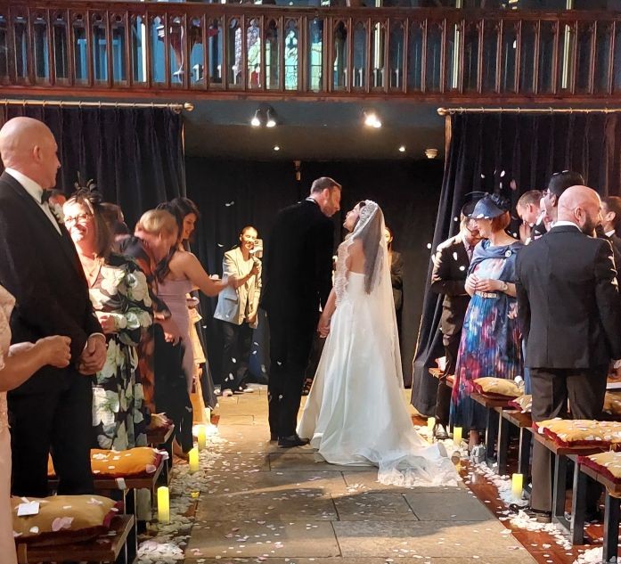 May and James confetti