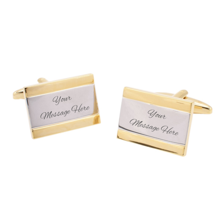 Engraved Wedding Cufflinks for Groom