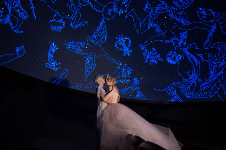 At Bristol Planetarium Wedding Shoot 317 768x512