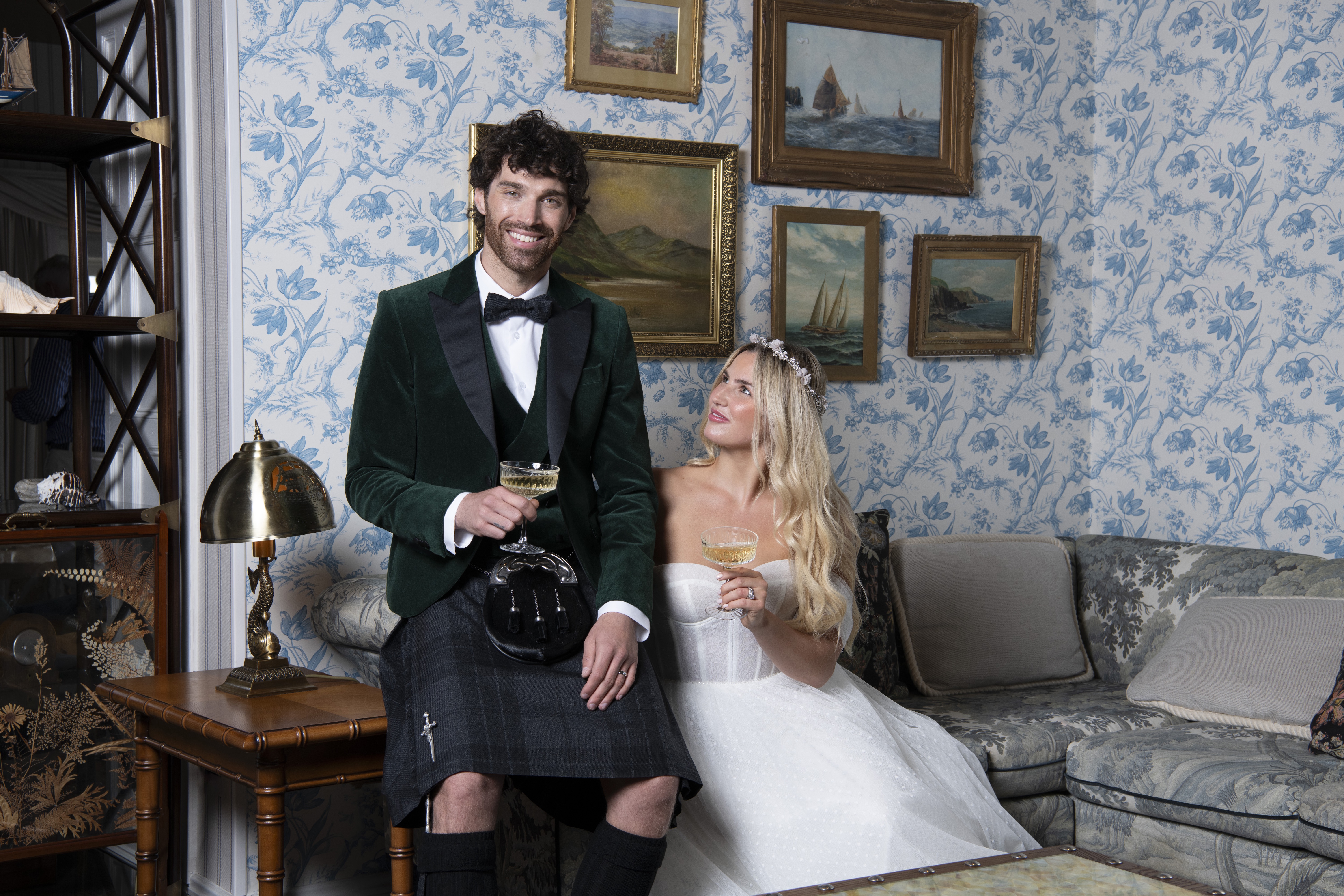 Scottish Bride and Groom