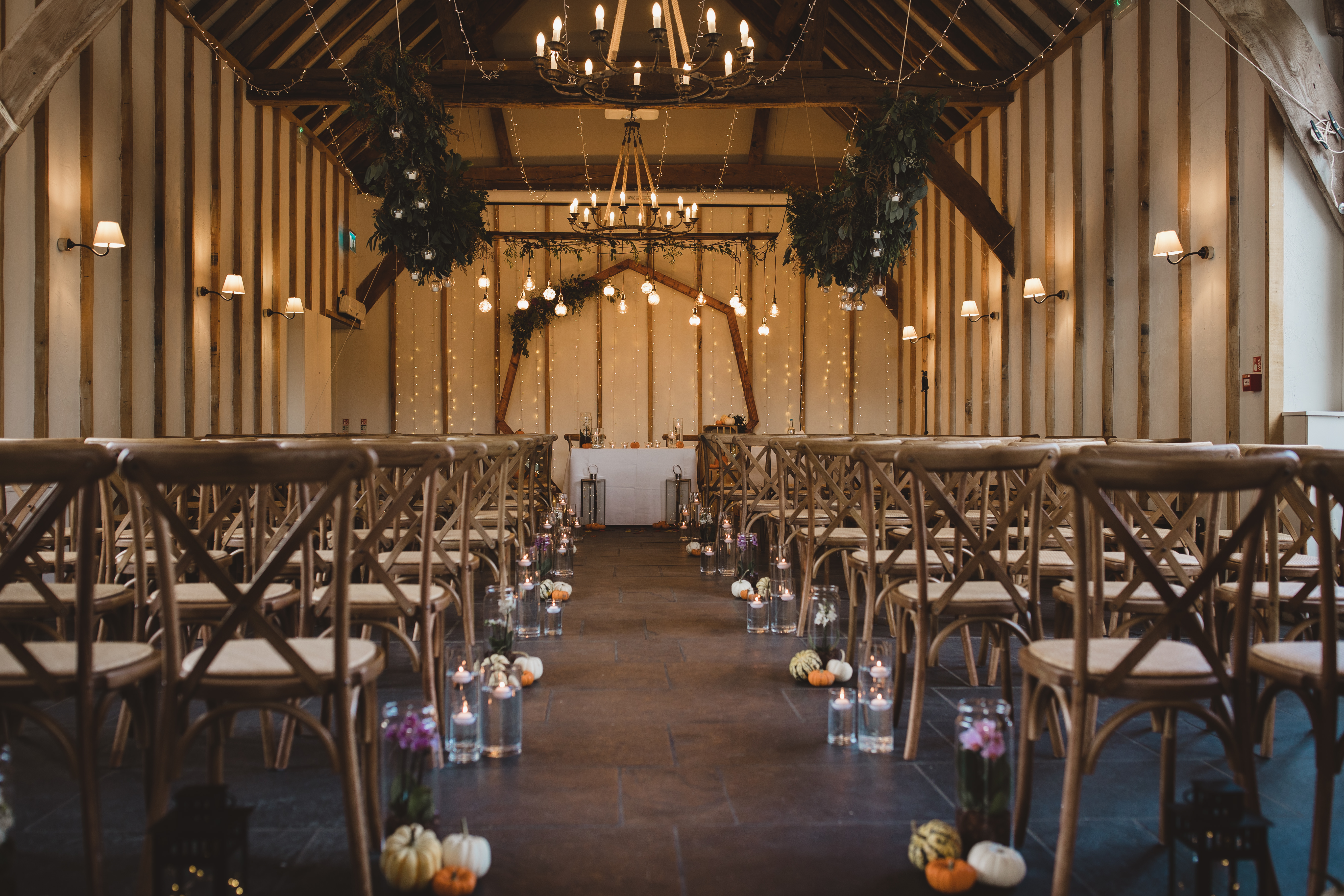 Wedding Ceremony Set up Autumn