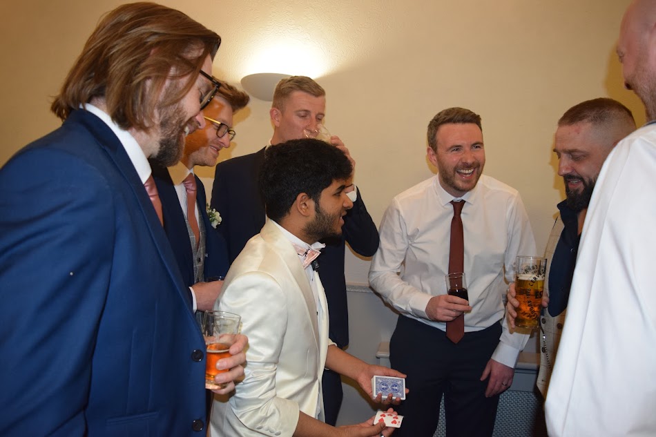 leicester wedding magician performing at reception